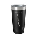 Duck Lake Map Tumbler Travel Mug Insulated Laser Engraved Coffee Cup Washington 20 oz