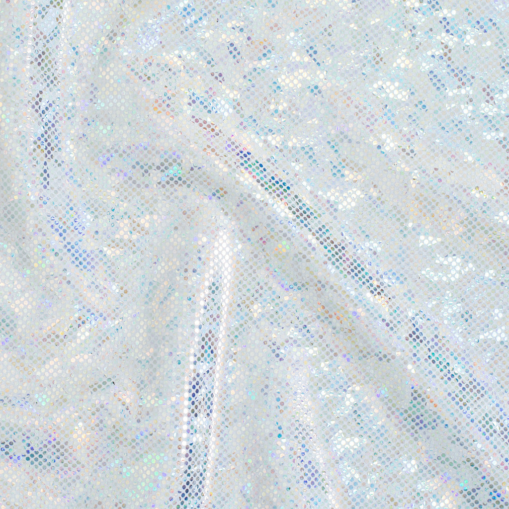 Shatter Glass Hologram  4 Way Stretch Nylon Spandex Fabric| Spandex Palace