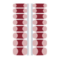Red French Tip Nail Polish Wraps